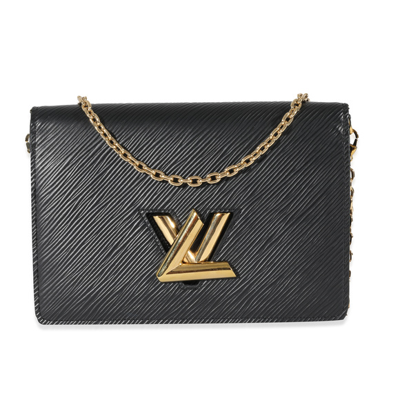 Louis Vuitton Bags Louis Vuitton Black Epi Twist Belt Chain Pouch